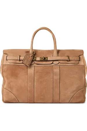 Brunello Cucinelli étiquette pour bagage en cuir