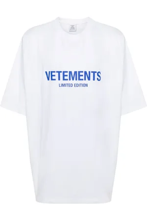 Vetements T-shirt en coton à logo imprimé