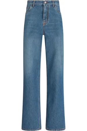 Etro Jean ample à logo brodé