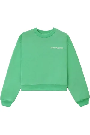 Sporty & Rich Pull Kelly à logo imprimé