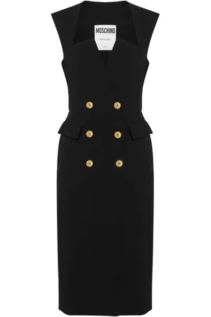 Moschino Robe mi-longue à boutonnière croisée