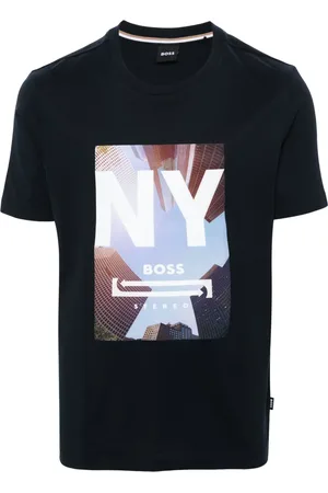 HUGO BOSS T-shirt en coton à imprimé graphique
