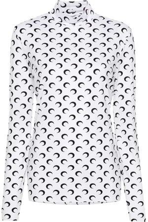 Marine Serre T-shirt à imprimé lune