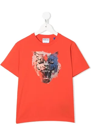MARCELO BURLON T-shirt à imprimé tigre