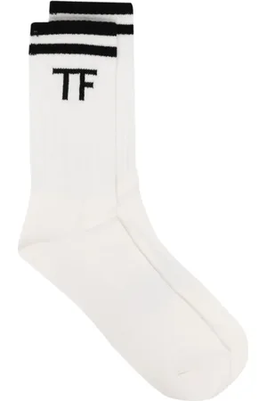 Tom Ford Chaussettes à motif monogrammé en jacquard