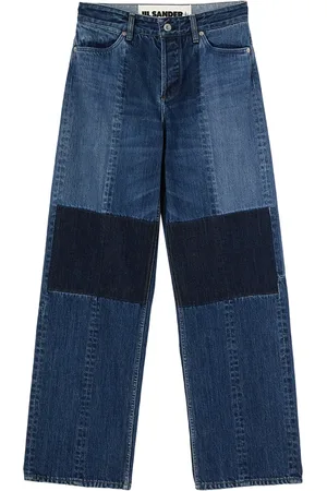 Jil Sander Pantalon en coton à coupe droite
