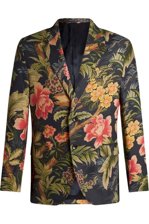 Etro Blazer boutonné à fleurs