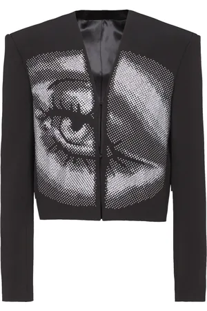 Balmain Veste crop en crêpe