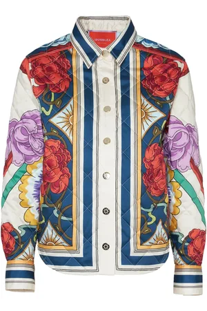 La DoubleJ Veste matelassée Edie à fleurs