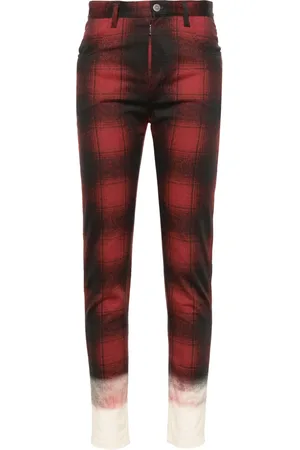 Maison Margiela Pantalon fuselé à motif tartan