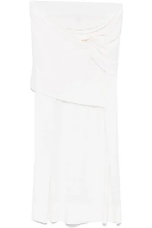 Totême Robe mi-longue à détails drapés