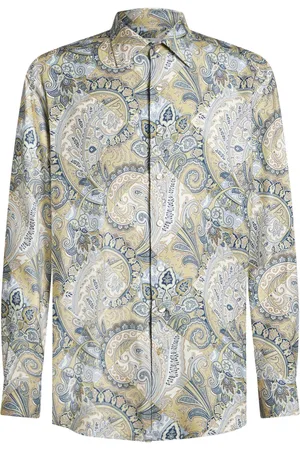Etro Chemise en coton à imprimé abstrait