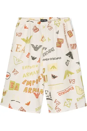 Emporio Armani Pantalon ample à logo imprimé