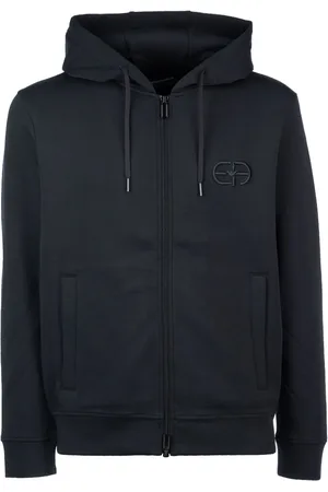 Emporio Armani Hoodie à logo brodé