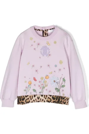 Roberto Cavalli Sweat en coton à fleurs