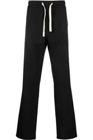 Palm Angels Pantalon droit à logo monogrammé brodé