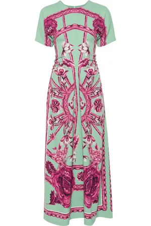 La DoubleJ Robe longue Angelica à fleurs