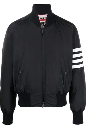 Thom Browne Veste bomber à détail 4 bandes signature