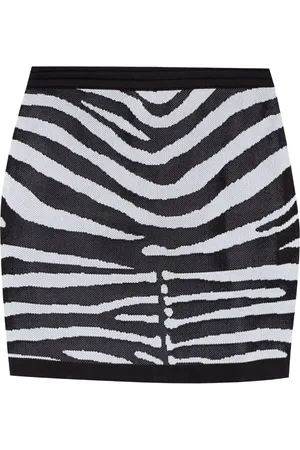 Balmain Jupe à imprimé zèbre