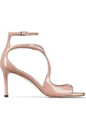 Jimmy Choo Sandales Azia 75 mm en cuir à fini verni