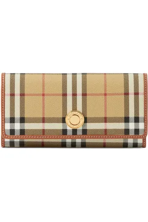 Burberry Portefeuille pliant à carreaux