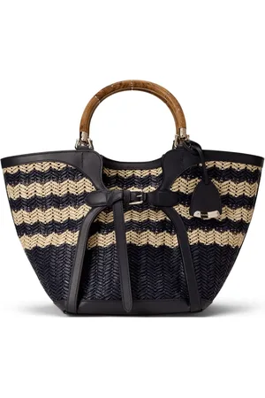 Ralph Lauren Sac à main Ralph médium en raphia tressé