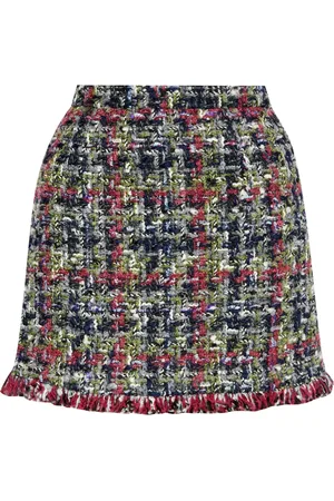 Etro Minijupe en tweed à carreaux