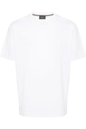 BRIONI T-shirt en coton à logo brodé