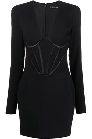 VERSACE Robe courte à détail de corset
