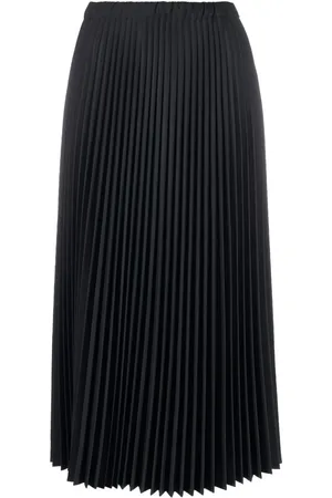 Jil Sander Jupe mi-longue à design plissée