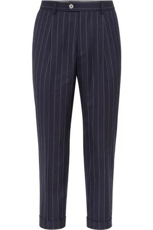 Brunello Cucinelli Chalk-Stripe wool trousers