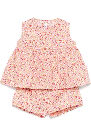 Il gufo Ensemble short-haut à fleurs