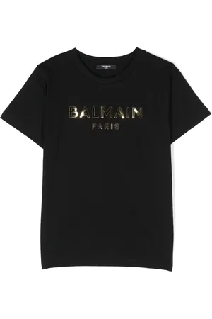 Balmain T-shirt en coton à logo imprimé