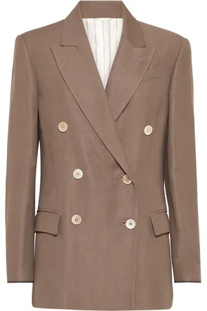 Brunello Cucinelli Blazer à ornements métalliques