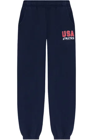 Sporty & Rich Pantalon élastiqué à logo imprimé