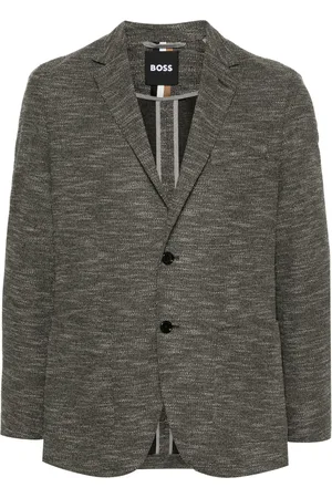 HUGO BOSS Blazer à effet chiné