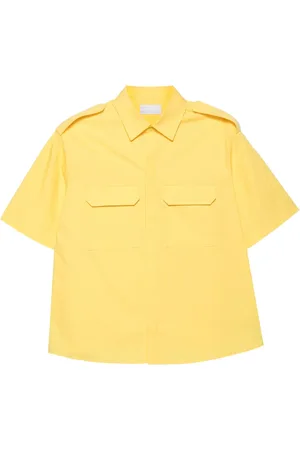 Neil Barrett Chemise en coton à manches courtes