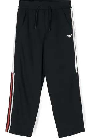 Emporio Armani Pantalon en maille à patch logo
