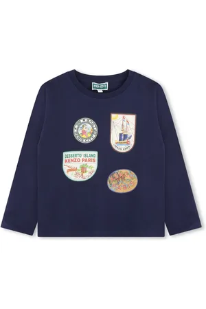 Kenzo T-shirt en coton biologique à logo appliqué