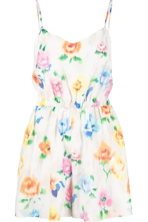 Moschino Robe courte sans manches à fleurs