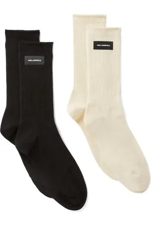 Karl Lagerfeld Lot de deux paires de chaussettes à motif K/Essential