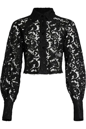 Patou Chemise crop en dentelle