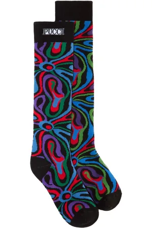 Puccini Chaussettes à motif Marmo en jacquard