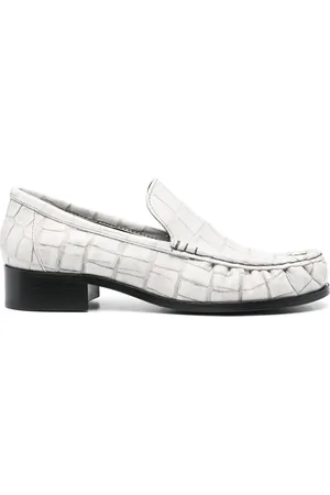 Acne Studios Mocassins en cuir à talon épais