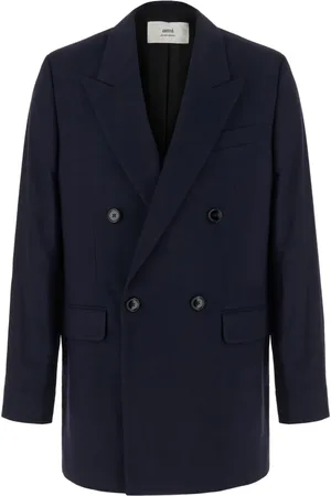 Ami Blazer en laine vierge à boutonnière croisée