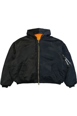 Vetements Hoodie bicolore à fermeture zippée