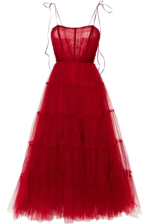 Ana Radu Robe en tulle à coupe longue