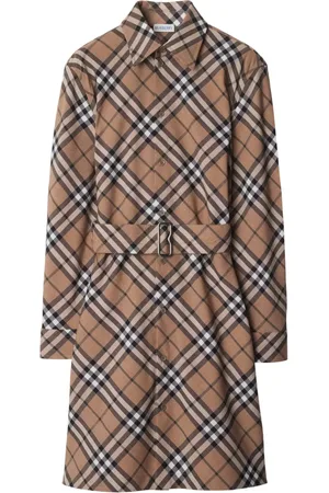 Burberry Robe-chemise à carreaux