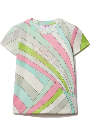 PUCCI Junior T-shirt à imprimé Iride