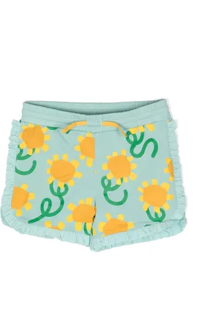 Stella McCartney Short à imprimé tournesol